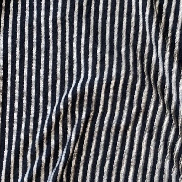 W5 Black and Tan Striped Boxy Fit Turtleneck | Sz S - Picture 3 of 5